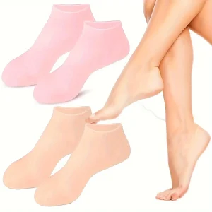 2 Pack Moisturizing Silicone Gel Socks